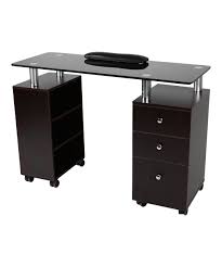 J A Glass Top Mobile Nail Manicure Table In White Maple Or Walnut Manicure Table Nail Salon Furniture Nail Station