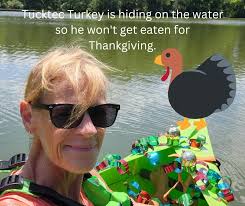 Great of the #Tucktec company to send me some great stickers! Love the  pink! Now I need a pink kayak. #thanksgiving2022