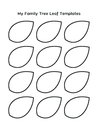 Free Printable Leaf Template Printable Leaves Template Printable Leaves Pictures Autumn Tree Templa Family Tree Craft Family Tree Project Family Tree Printable
