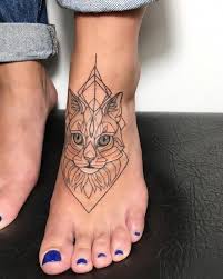 Irainkers Tattoo Linework Geometry Cat Cat Rule The World Sexiesttattoos Dovme
