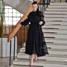 Little Black Dress With Ruffless Chiffon Midi Gown Party Dress Wedding Reception Outfit Prom Ball Dress Evening Gown Romantic Dress In 2020 Wedding Reception Outfit Romantic Dress Midi Gowns