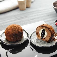 Tartufo Nero This Nero Translating To Black In Italian Tartufo Is An Exciting Combination Of Chocolate Layered Flavours Waiting To Food Baking Food Store