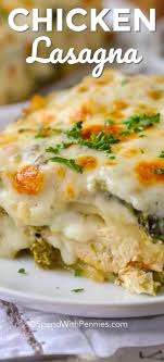 This Creamy Chicken Lasagna Is One Of My Favorite Comfort Foods Ever A Classic Lasagna Recipe Is Re Classic Lasagna Recipe Easy Lasagna Recipe Chicken Lasagna