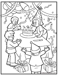 Happy birthday black and white cute. Coloring Pages Holidays Events My Activity Maker Desenhos Para Criancas Colorir Criancas Para Colorir Colorir
