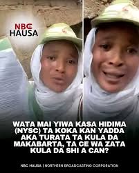 She is to serve in a grave yard.... NBC HAUSA WATA MAI YIWA KASA HIDIMA  (NYSC) TA OA KAN YADDA AKA TURATA TA KULA DA MAKABARTA TA CE WA ZATA KULA DA