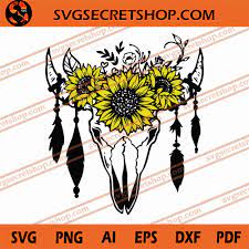 Free Free Sunflower Skull Svg 650 SVG PNG EPS DXF File