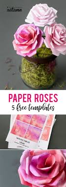 / 9+ printable flower templates. Make Gorgeous Paper Roses With This Free Paper Rose Template It S Always Autumn