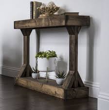 Barb Small Console Table Solid Wood By Del Hutson Designs Dark Walnut Walmart Com In 2020 Small Console Tables Farmhouse Console Table Wood Console Table
