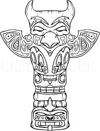 How To Draw A Totem Pole Step By Step Drawing Guide By Dawn Dragoart Com Tiki tattoo totem pole drawing totems colouring pages coloring books tiki maske tiki faces how to draw a tiki head! how to draw a totem pole step by step