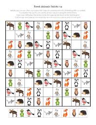 Forest Animals Sudoku Free Printables Animal Puzzle Printable Sudoku Sudoku Free