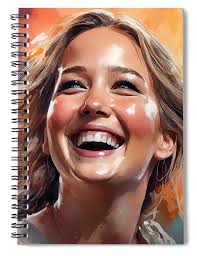 Jennifer Lawrence 5 Spiral Notebook