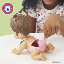Baby Alive Lil Snacks Doll Eats And Poops 8 Inch Baby Doll With Snack Mold Toy For Kids Ages 3 And Up Brown Hair Baby Alive