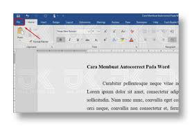 Cara Membuat Dan Mengaktifkan Autocorrect Di Word