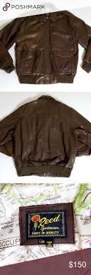 Vintage Reed Sportswear Leather Bomber Jacket L 44 Excellent Condition Very Well Taken Care Of See Photos Leather Bomber Jacket Clothes Design Leather Bomber