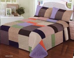 متجر و مفروشات الخليج العربي غطاء سرير ماركة كانون مشجر وسادة النفرين ٣ قطع النفر ٢ قطعه القماش قطن