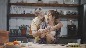 After a couple of weeks, the plaster cast on my leg became really. Portrait Of Couple In Love Cooking Together Kneading Dough And Having Fun With Flour In Kitchen Romantic Date At Home