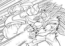 Dragon Ball Z Anime Attack Coloring Pages For Kids Printable Free Coloring Pages Dragon Ball Art Dragon Ball