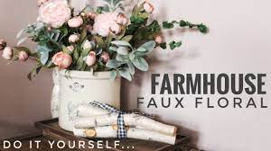 Tulips and other fresh flowers are staggered glass bottles in a 10. D I Y Floral Arrangements Spring Farmhouse Floral Youtube