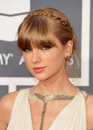 Reminiscent of a schoolgirl hairstyle, make sure to get your fringe. Hair Updo With Bangs Wavy Hair With Bangs