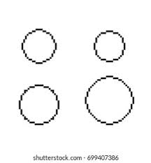 Open your photo and drag straight into your file. Pixel Circles Set Pixel Round Template Stock Vector Royalty Free 699407386