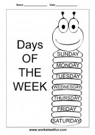 Spelling Days Of The Week Free Printable Worksheets