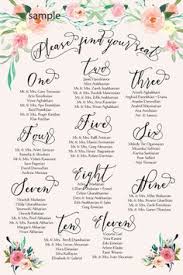 Wedding Table Seating List Sada Margarethaydon Com