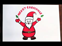 We'll use some simple strokes and some overlapping techniques to make. Santa Claus Drawing Easy Step By Step Christmas Drawing Christmas Card Draw Cartoon Santa Youtube