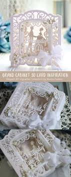 Did you know that sizzix thinlits dies can be used to stencil and emboss? Shapeabilities Grand Cabinet 3d Card Etched Dies Elegant 3d Vignettes By Becca Feeken In 2021 Wedding Cards Handmade Becca Feeken Cards Wedding Cards