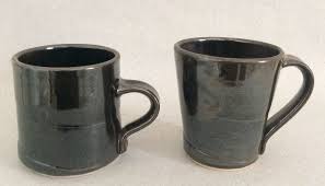 Zane Wilcox Oil Spot mug (right) — Hand Wave Gallery
