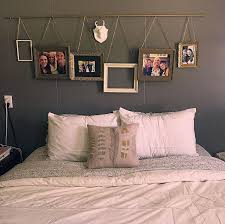 Above Bed Ideas Hanging Pictures From A Curtain Rod Easy And Idea For A Bedroom Wall Decor Above Bed Master Bedroom Wall Decor Above Bed Decor
