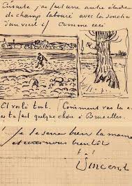 Sower And Trunk Of An Old Yew Tree Arles 28 October 1888 Amsterdam Van Gogh Museum No F Number Jh 1619 In Letter 558b Skiss