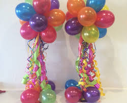 Happy Birthday Party Balloon Decoration Ideas Without Helium Balloon Decorations Without Helium Air Filled Balloons Are Great For Indoor An Balloon Decorations Without Helium Diy Balloon Decorations Balloon Decorations