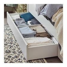 Songesand Bed Frame With 2 Storage Boxes Brown Full Double Ikea Bed Storage Under Bed Storage Storage Boxes
