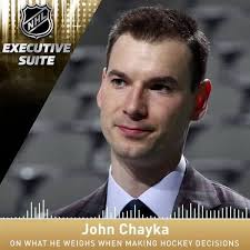 On the latest episode of NHL Executive Suite, Arizona Coyotes GM John  Chayka discusses what factors into his decision-making process, how much he  leans