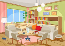 Most popular 23+ living room cartoon : Vector Illustration Of A Cozy Cartoon Interior Of A Home Room A Living Room Nohat Free For Designer