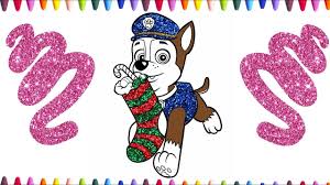 50+ christmas paw patrol coloring books for kids 8.5 x 11 inches page vy, jackson on amazon.com. Printable Coloring Pages Paw Patrol Chase Christmas Download Print Youtube