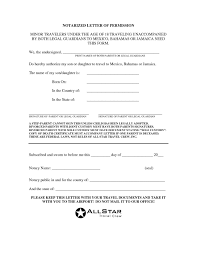 Notarized Letter To Travel With Child Mexico Template Inside Notarized Letter Template For Child Travel 10 Letter Templates Free Letter Templates Lettering
