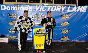 So much so that he banged with both cars side by side heading towards the finish line, nemechek pushed custer into the wall. John Hunter Nemechek Takes Nascar Truck Race At Gateway Arab News