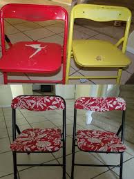 From Trash To Treasures I Did This As Well And They Turned Out Awesome Diy Nursery Furniture Recycled Furniture Metal Folding Chairs