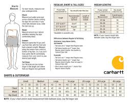 customer service sizing charts