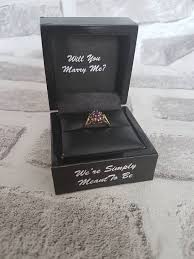 Nightmare Before Christmas Inspired Engagement Ringbox Wedding Ring Box Nightmare Before Christmas Wedding Christmas Proposal Nightmare Before Christmas