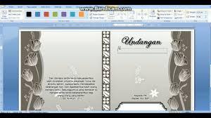 Undangan pernikahan sangat diperlukan oleh calon pengantin yang mau mengundang keluarga, sahabat, tetangga dan kerabat jauh. Tutorial Membuat Undangan Pernikahan Menggunakan Microsoft Word 2007 Youtube