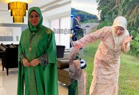 Baginda diputerakan dalam kerabat diraja johor. Gambar Tunku Azizah Panik Tengku Afzan Pula Teruja Tayar Kereta Pancit