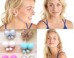 20% off sale Matte GUNMETAL Foil Double Ball Stud Earrings Minimalist Chic  Double Sided Front Back Earrings Dark Gray