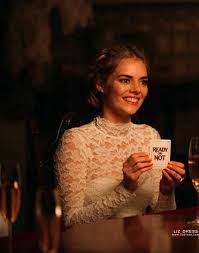 Samara weaving was born on february 23, 1992 in. Samara Weaving White Lace Tea Length Dress In Movie Ready Or Not