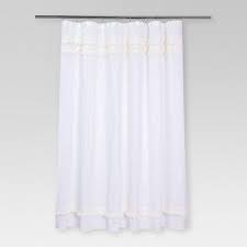 Macrame Fringe Shower Curtain Cream Threshold Cream Shower Curtains Cream Curtains Curtains