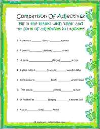 Below we have mentioned the cbse class 12 english worksheets. Comparison Of Adjectives Worksheet 2 Estudynotes