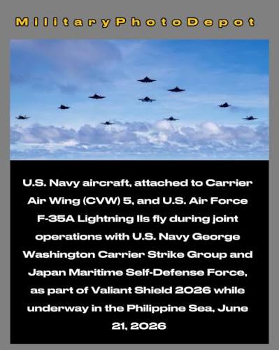 Valiant Shield 2026 is officially underway! 🌊 From June 22 to July 1,  warfighters from U.S. Pacific Command joint forces are teaming up with  international allies and partners for Exercise Valiant Shield