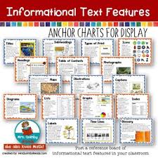 Nonfiction Text Features Anchor Chart Printable Www