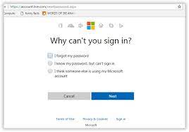 How To Recover Forgotten Msn Password When I Forgot